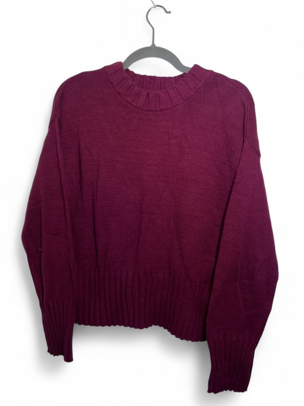 Burgundy’s Red Gap Women's Lightweight Knit Relaxed Fit Crewneck Sweater XS